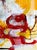 Paper Christiane Corcelle "Orquevaux White Whispers 2" Mixed Media on BFK Paper, Framed Abstract Painting in White, Yellow and Red, 2024 For Sale - Image 7 of 9