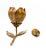 Brass Vintage Brass Flower Candleholder With 6 Removable Petal Ashtrays – Hollywood Regency / Mid-Century Modern For Sale - Image 8 of 13