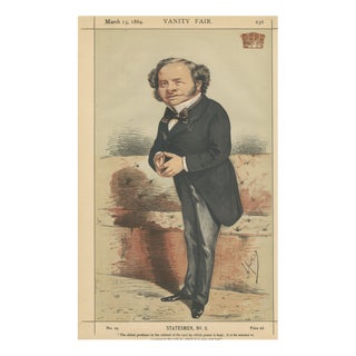 Vanity Fair, Victorian Cabinet Minister Statesmen No. 6, 1869, Chromolithograph on Paper For Sale