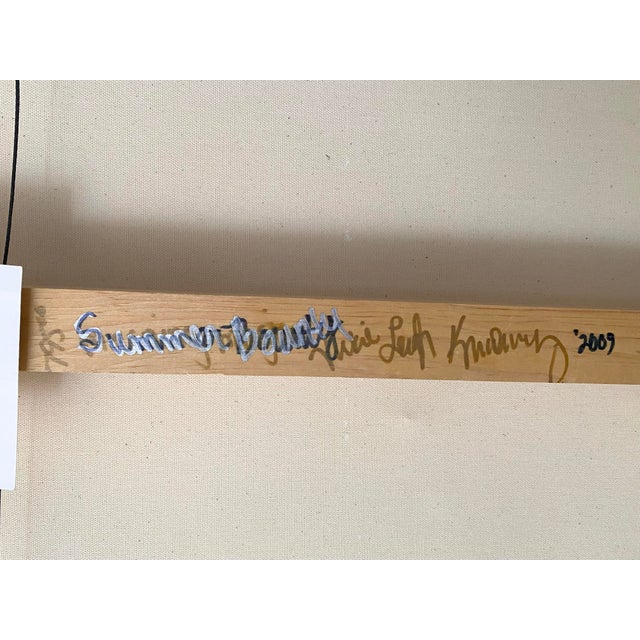 Summers Bounty Abstract Oil on Canvas by Vickie Leigh Krudwig For Sale - Image 11 of 11