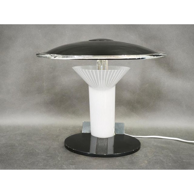 Space Age Italian Murano Glass Table Lamp by Leucos, 1970s For Sale - Image 3 of 13