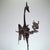 Iron Sculpture with Black Marble Base attributed to Carlo Rizzarda For Sale - Image 6 of 11