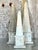 Wood Vintage Boho Patinated Wood Obelisks - Set of 3 For Sale - Image 7 of 8