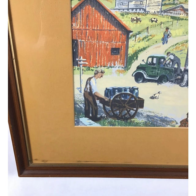 Lovely colorful and vibrant serigraph work by the late Harry Shokler. (1896-1978) 16.5 x 12.5: Actual painting size...