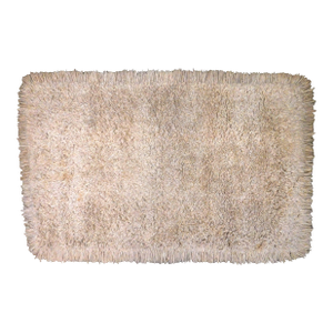 Vintage Hand Made Flokati Rug With Lush Wool Pile.