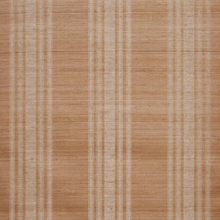 Sample - Schumacher Cassia Silk Stripe Wallcovering Wallcovering In Neutral For Sale