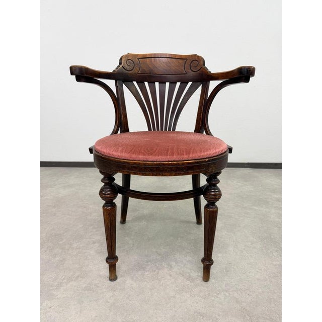 Wood Office Chair from Gebrüder Thonet, 1890s For Sale - Image 7 of 15