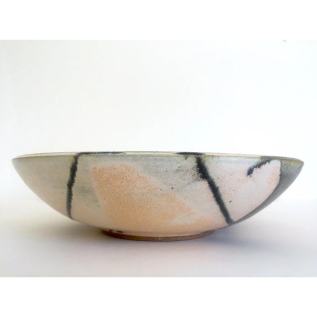 Various Artists Vintage Mid Century Modern Studio Pottery Abstract Expressionist Signed Ceramic Bowl For Sale - Image 4 of 13