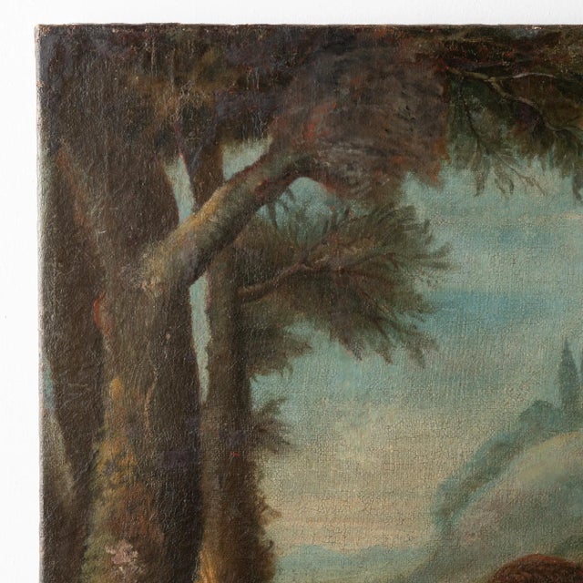 18th Century Original Oil on Canvas Large Allegorical Painting, Italian School 1750-1800 For Sale - Image 5 of 12