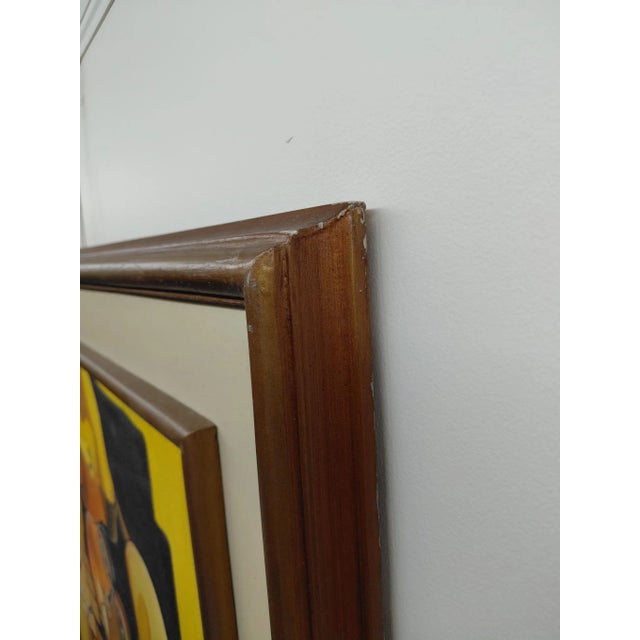 Framed Mother and Child Oil in Frame After Oswaldo Guayasamín For Sale - Image 10 of 15