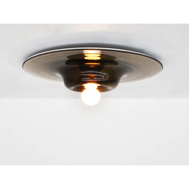 1970s Large Wall Sconce in Smoky Gray Glass by Pierre Cardin for Venini, Italy, 1970s For Sale - Image 5 of 6