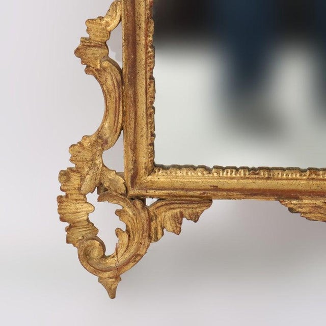 Pair of Antique French Louis XIV Gilt Wood Mirrors C1920 For Sale - Image 4 of 18