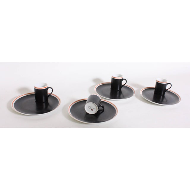 The Lagardo Tackett tea or espresso set of cups and saucers is a stunning blend of artistry and functionality. Crafted...