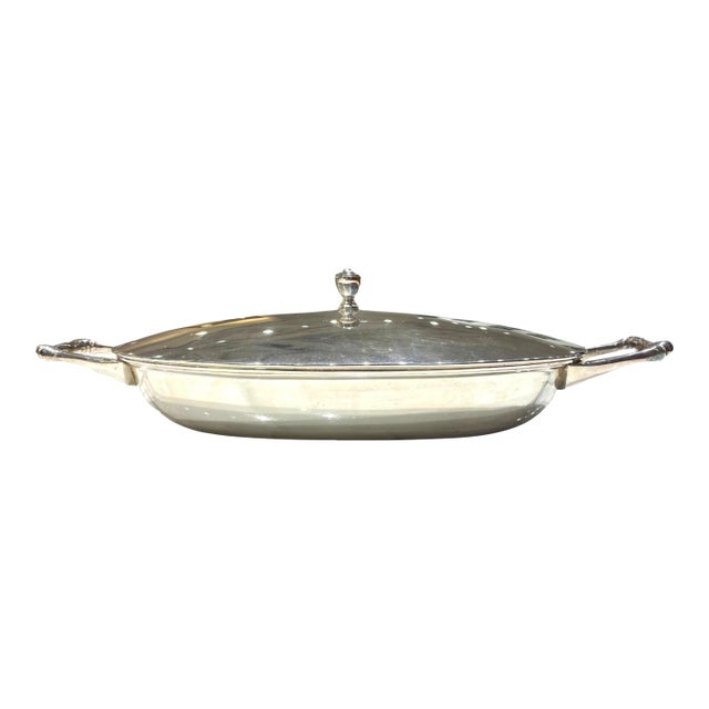 Early 20th Century W. A. S. Benson Arts & Crafts Silver-Plate Covered Serving Dish, England For Sale