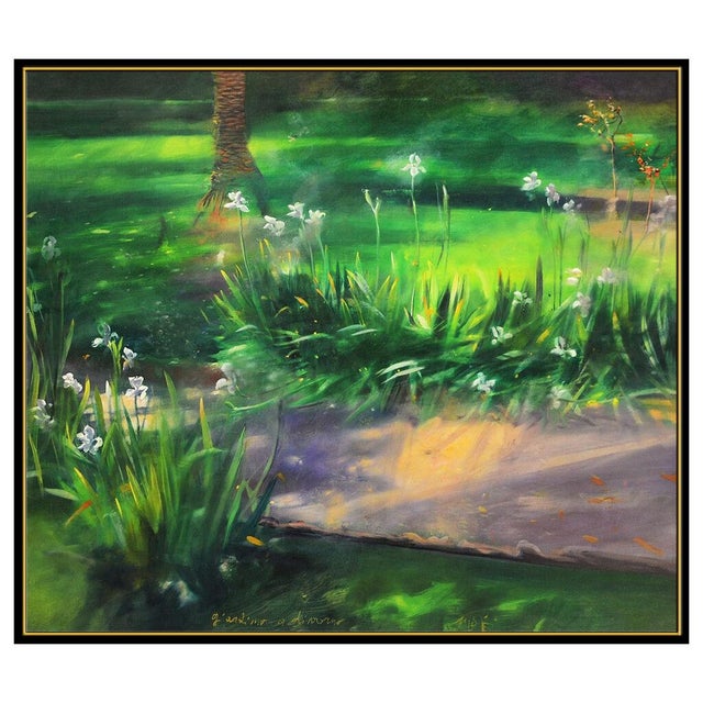 Post Impressionist 1980s Giardino a Livorno II, Mario Madiai For Sale - Image 3 of 5