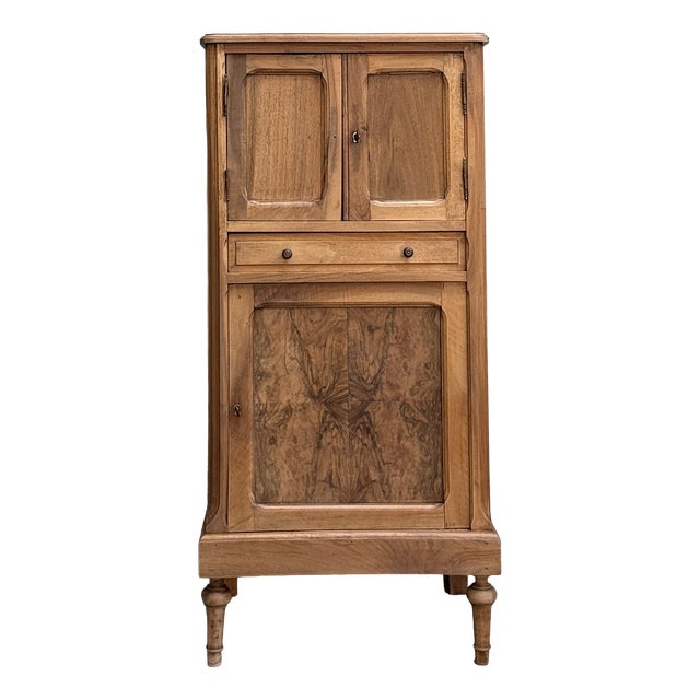 Small Walnut Veneer Buffet For Sale