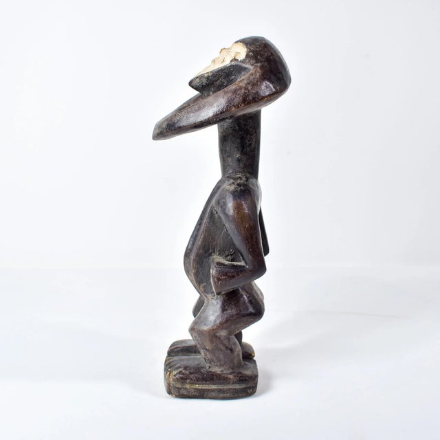 Wood Early 20th Century Kwele Wood Figure Gabon For Sale - Image 7 of 14