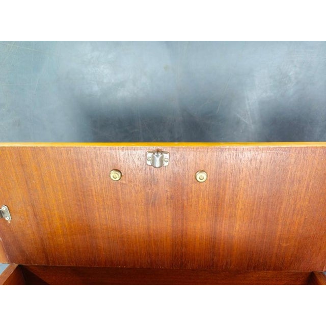 Metal Mid-Century Modern Czech Nightstands with Glass Tops, 1960s, Set of 2 For Sale - Image 7 of 18