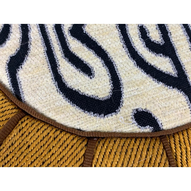 Animal Skin Contemporary Moroccan Ottoman Pouf Cover For Sale - Image 7 of 8