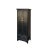 Black Oriental Classic Slim Black Lacquer Narrow Tall Storage Cabinet For Sale - Image 8 of 8