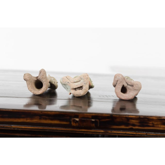 Asian 14th or 15th Century Ceramic Fertility Figures from Thailand - Set of 3 For Sale - Image 3 of 12