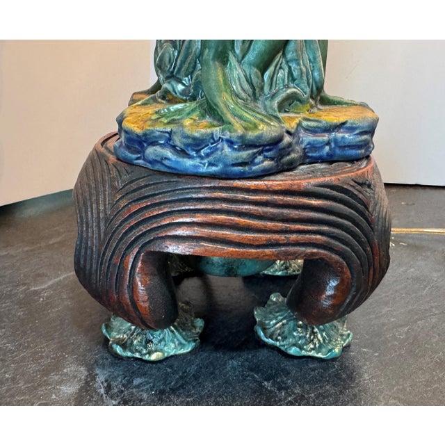 Metal Vintage Frederick Cooper Frogs Lamps, a Pair For Sale - Image 7 of 18