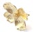 Tiffany and Co. 1980s Tiffany & Co. Dogwood Yellow Gold Diamond Pin Brooch Pendant For Sale - Image 4 of 10