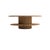 Rosalie 70 coffee table in mdf board, pine wood and fabric by popus editions. Dimensions: ⌀ 70 x h 35 cm. Materials: solid...