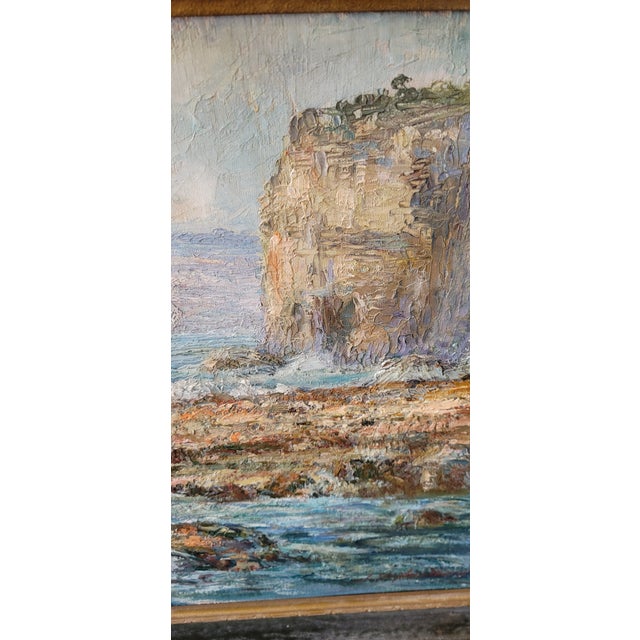Jefferson Stephan Ward 1876-1946 Sea Scape Painting For Sale - Image 4 of 5