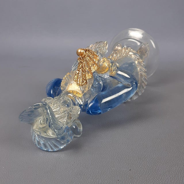 Murano Glass Goldonian Figure with Fan, 1970s For Sale - Image 6 of 16