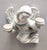 Ceramic Wall Mounted White Glazed Ceramic Cherub Candleholder by Goldscheider, Austria, 1930s For Sale - Image 7 of 10