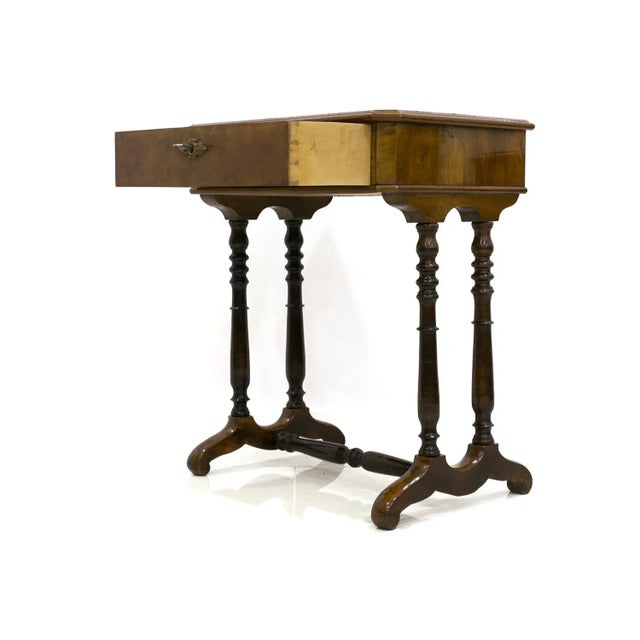 Antique Biedermeier Console Table, 1820s For Sale - Image 4 of 9