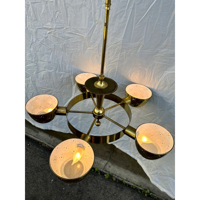 Lightolier Chandelier After Gerald Thurston For Sale - Image 9 of 9