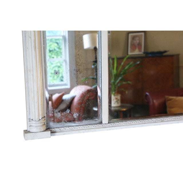Large Antique Regency Overmantle Wall Mirror, 1800s For Sale - Image 6 of 9