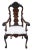 Experience the exquisite craftsmanship of this very fine quality 18th Century Dutch marquetry elbow arm or desk chair, a...