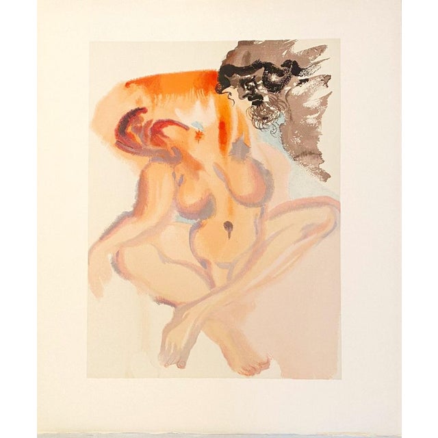 Salvador Dali The Divine Comedy - Purgatory 03 - The Indolents, 1963 Color woodcut on Rives vellum Unsigned, unnumbered...