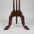 1960s Vintage Hammary Mahogany Cloverleaf Side Table - Mid-Century Tooled Leather Pedestal Accent Table - Plant No. 2 Lenoir Nc For Sale - Image 5 of 11