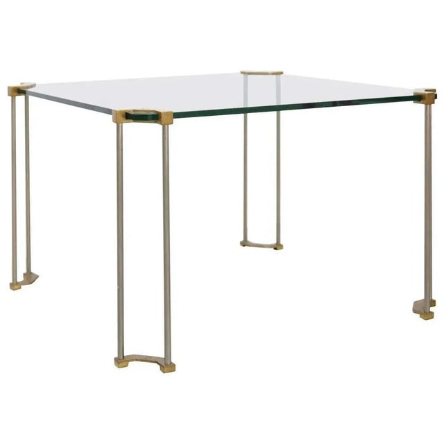 Glass Low Table attributed to Peter Ghyczy, 1950s For Sale - Image 11 of 12