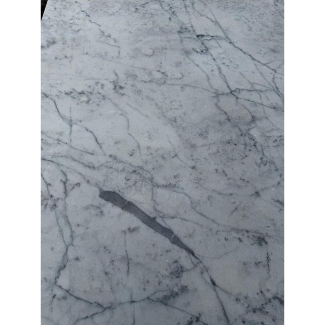 Vintage Italian Dining Table with Grey Marble Top, 1930s For Sale - Image 6 of 8