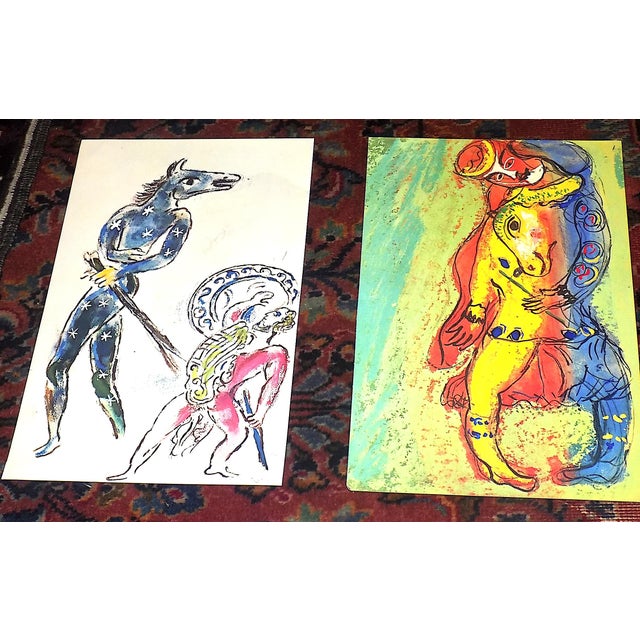 This set of nine (9) vintage iconic modernist images by the world famous artist Marc Chagall (Russia/France 1887-1985)...