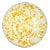 Taverna Speckled Dessert Plate, Yellow/White, Set of 4 For Sale