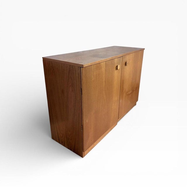 Contemporary Mid-Century Danish Teak Media Unit with Shelving For Sale - Image 3 of 7