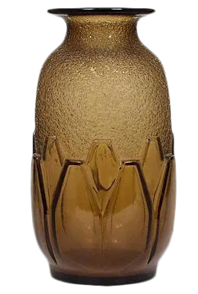 Art Deco Daum Nancy Geometric Glass Vase