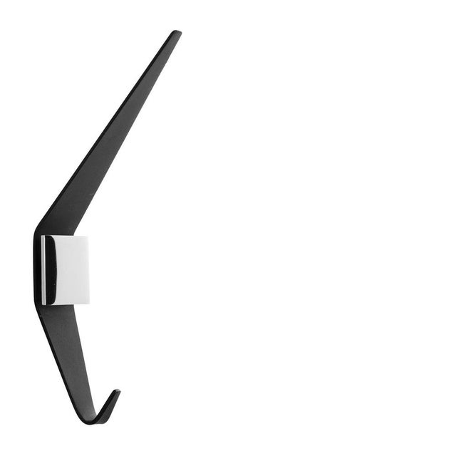 Vintage Minimalistic Coat Hooks in Metal and Chrome, Germany, 1960s, Set of 7 For Sale - Image 4 of 9