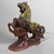 Elegant Shigaraki ceramic ornament in the shape of a horse, featuring refined details and a beautiful glaze. This artwork...