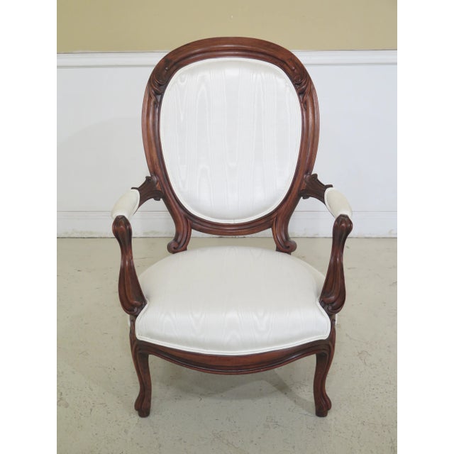Late 19th Century Antique American Victorian Parlor Armchair For Sale - Image 11 of 11