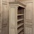 Antique Dutch Neoclassical Open Bookcase in Solid Stripped White Oak For Sale - Image 16 of 18