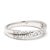 Metal 0.50ctw Diamond Crossover Band Ring, 14k White Gold, Ring Size 7 For Sale - Image 7 of 7