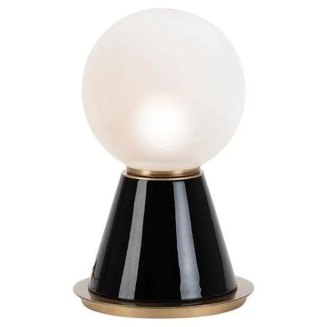 Ceramic Small Palm Table Lamp by Marioni For Sale - Image 7 of 7