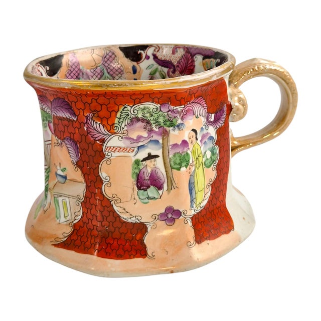 Red Scale Conversation Cider Mug with Hydra Handle from Mason's Patent Ironstone, 1820s For Sale - Image 9 of 16
